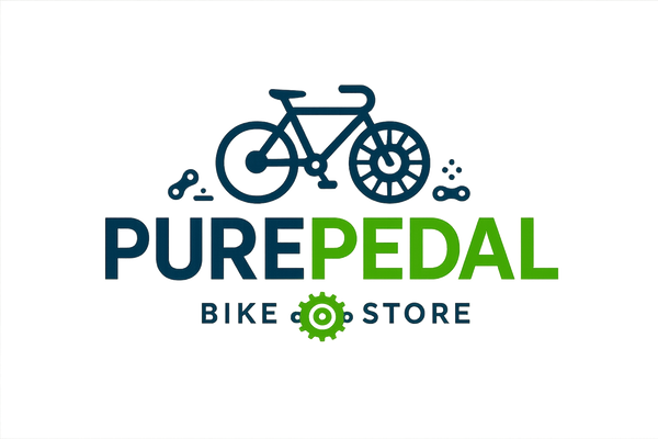 GENERAT FOR ME A LOGO FOR MY STORE THAT HAVE BIKES PRODUCTS NAME OF STORE PUREPEDAL